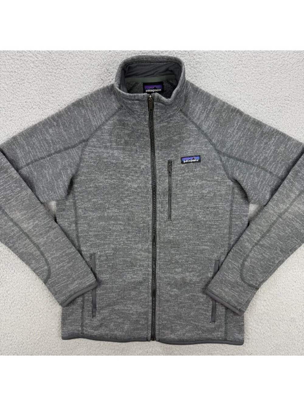 Patagonia Jacket Mens Small S Grey Better Sweater Full Zip Fleece Knit Outdoor